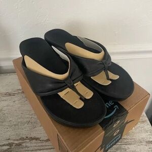 VIONIC BLACK SANDALS